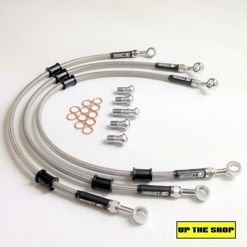 YAMAHA XJ650 TURBO 1982-85 VENHILL s/steel braided brake lines hoses Front