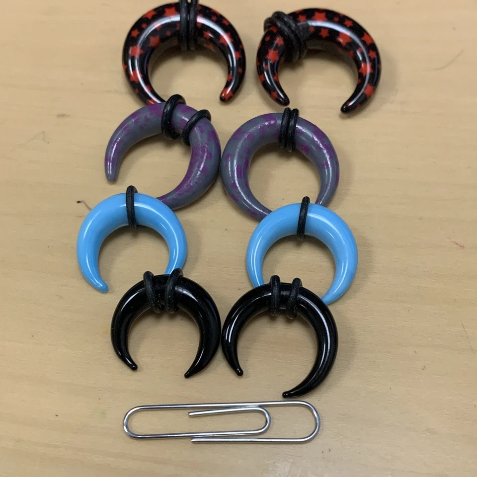 Lote Mixto De 36 Medidores De Enchufe Pinzadores Cuerno Espiral Enchufe Cónico Nariz Ombligo Foto 3 de 4