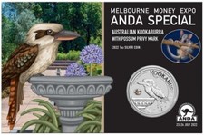 1 Dollaro Kookaburra Privy Marchi Possum Anda Melbourne Australia 1 OZ Argento