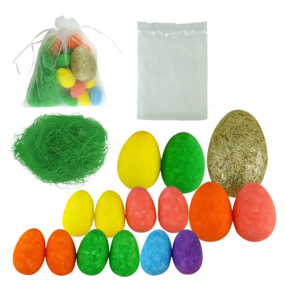 Golden Easter Eggs Set