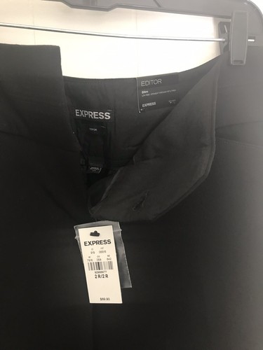 NWT Express Women's Slim Low Rise Pants Studio Stretch Black 2R Work Pant $69.90 - Picture 7 of 10