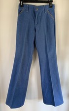 Vintage Lee Denim Style Slacks 1970s 26  Waist EUC
