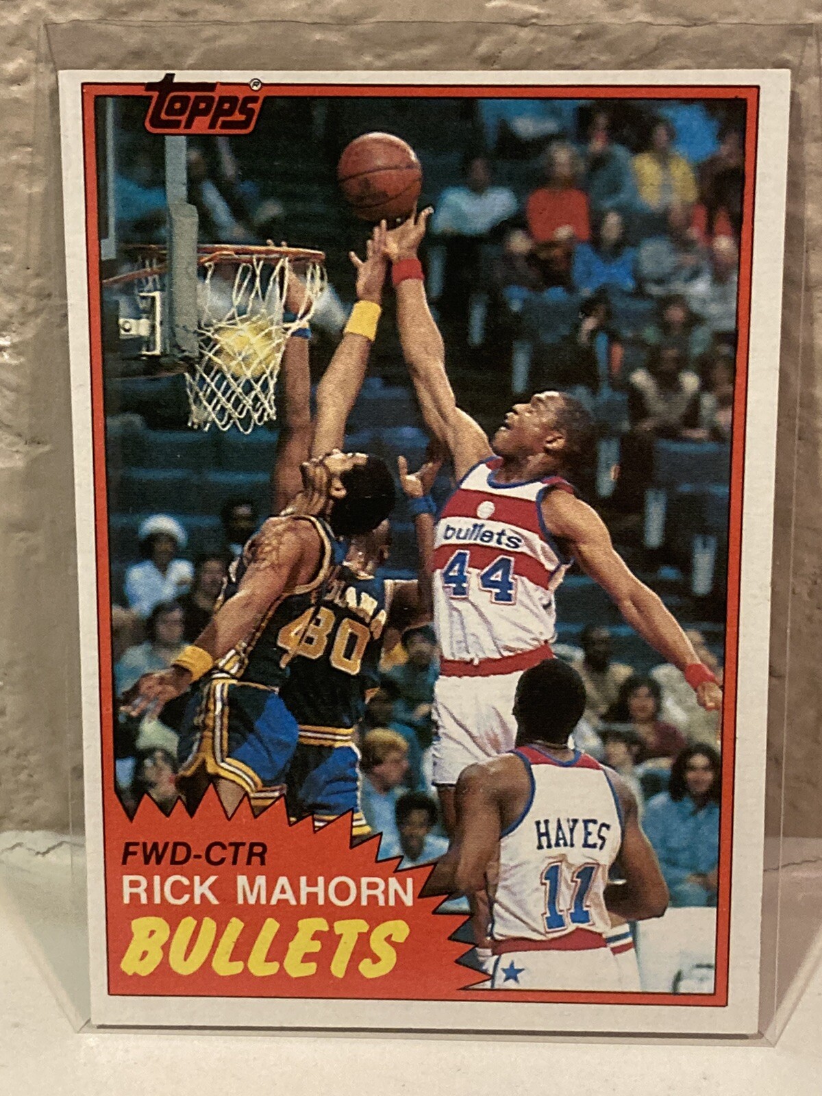 1981-82 Topps Rick Mahorn Rookie Washington Bullets #98 High Mint High Grade