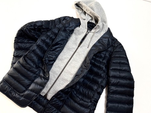 Auth Men's HERNO Carlo Blue Hooded Light Down Puffer Jacket Blazer - 52 - Picture 10 of 20
