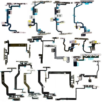 Power Button Volume Flex For iPhone XS XR 11 12 13 14 15