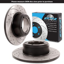 DISCHI FRENO ANTERIORI SCANALATI FORATI 298mm PER LAND ROVER DISCOVERY RANGE ROVER V8