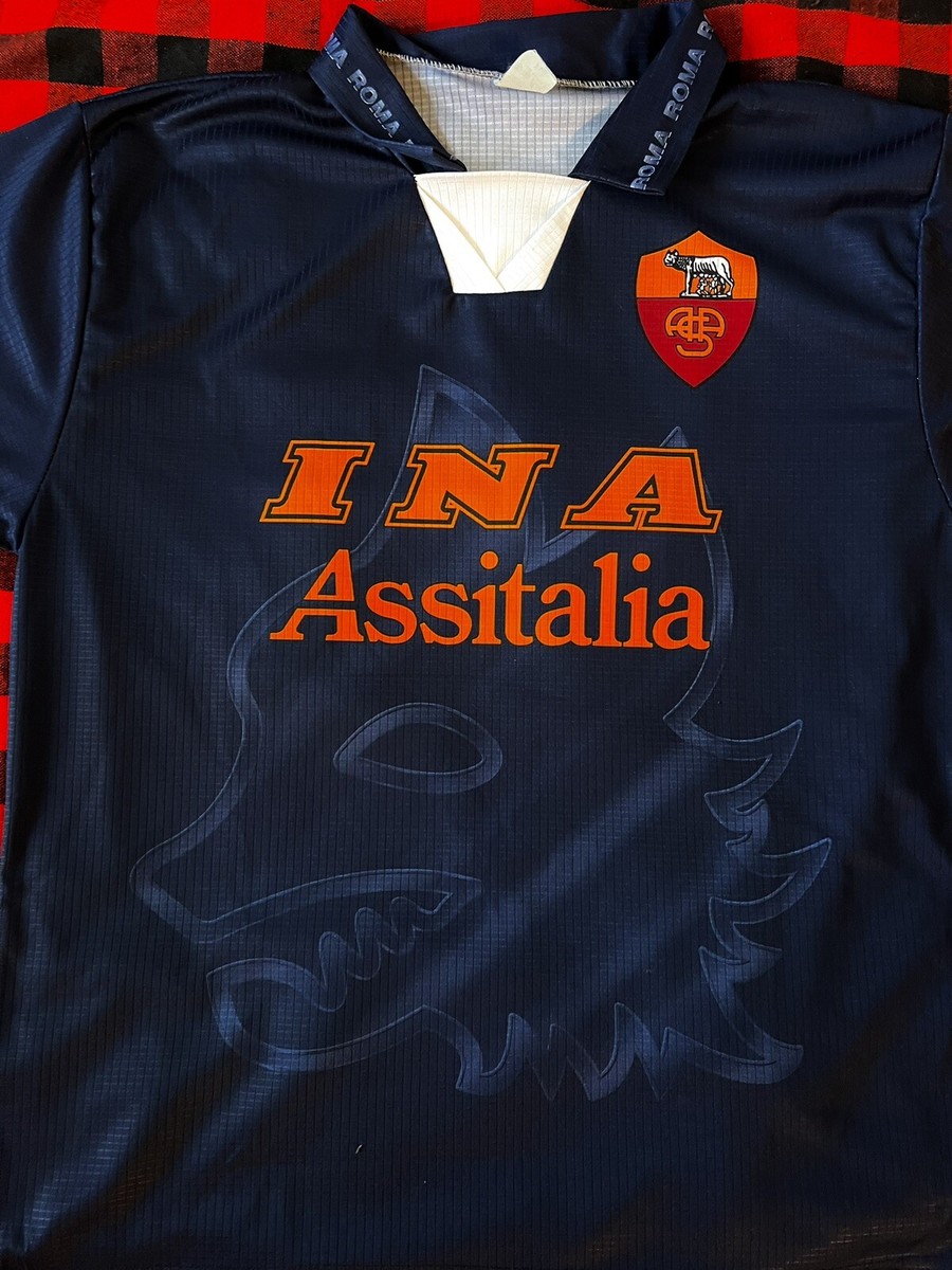 AS Roma jersey GABRIEL BATISTUTA men XL alternate navy Sublimated