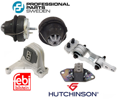 Engine Motor Mount Kit 5pc ProParts Febi OEM Hutchinson for Volvo XC90 2.5 04-06