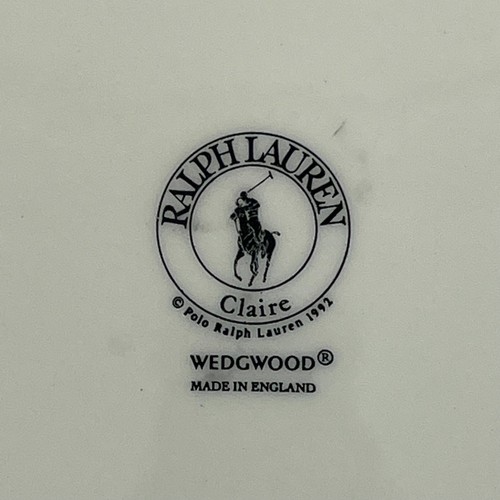 Wedgwood Ralph Lauren Claire Bone China Plate Embossed White Cake Stand Charity - Picture 9 of 9