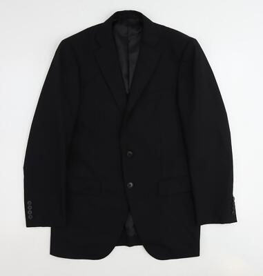 Rochi Herren Anzugjacke schwarz Polyestermischung Größe 36 Reg