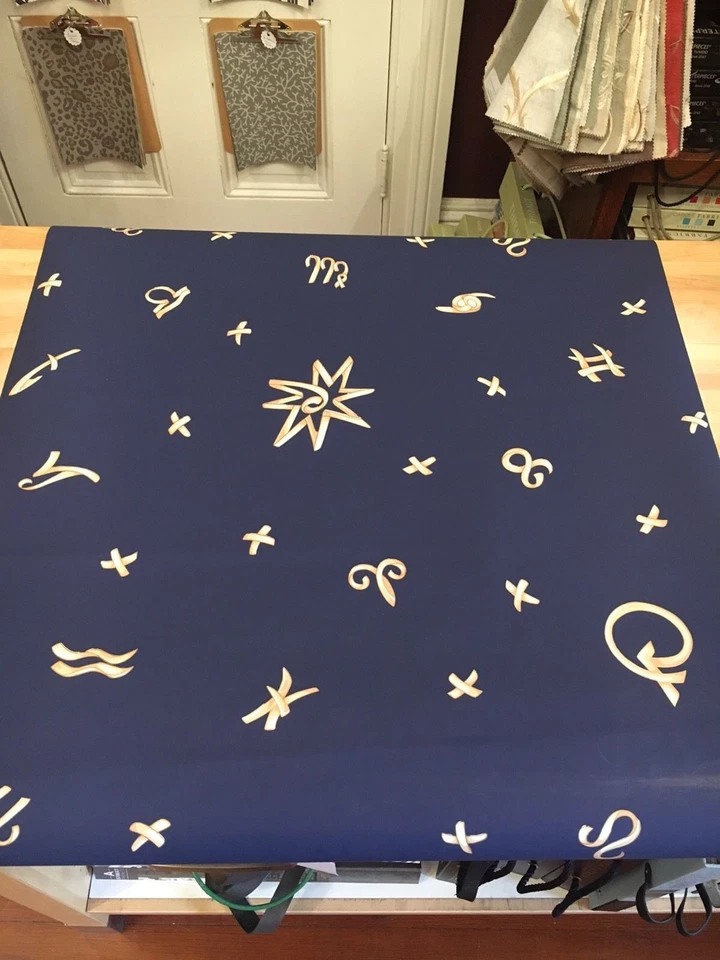 复古壁纸 Zodiac 标志占星术霜海军蓝 Motif 出品 — 第 3/4 张图片