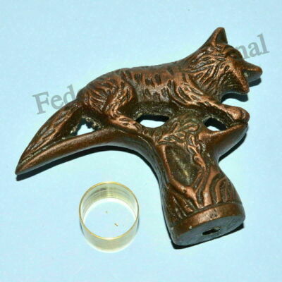 Walking Stick Cane Antique Wolf HEAD Vintage AMAZING STYLE HANDLE HANDMADE GIFT