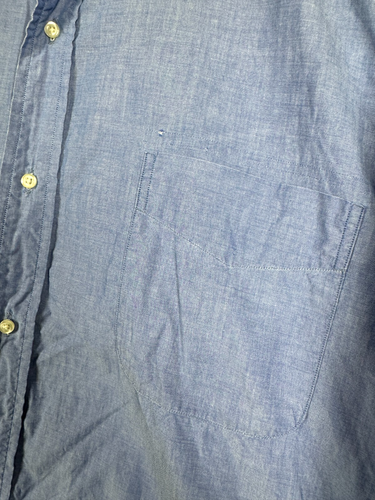 Mercer & Sons Shirt Men's 17.5 / 34 Blue Made USA 100% Cotton * - Picture 5 of 10