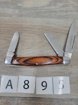 Lansky Pocket Knife Folding Blade Laminated Hardwood Handle LKN005