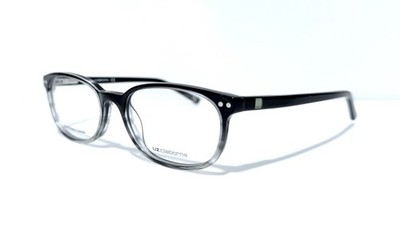 LIZ CLAIBORNE L380 CX9 BLACK CRYSTAL GRADIENT OVAL RX EYEGLASSES 51-18-135 MM