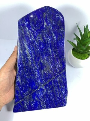 3,04 lbs Blue Lapislazuli Freeform Polished Slab | Healing Crystal Rough