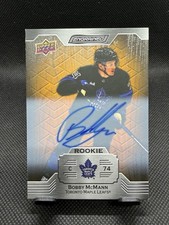 2023-24 Upper Deck Engrained Rookies Bobby McMann #145 Autographs (AU, RC)