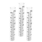  3 stücke Regenmesser Glas Ersatzrohr Frostsicher Regen Wassermesser Klar