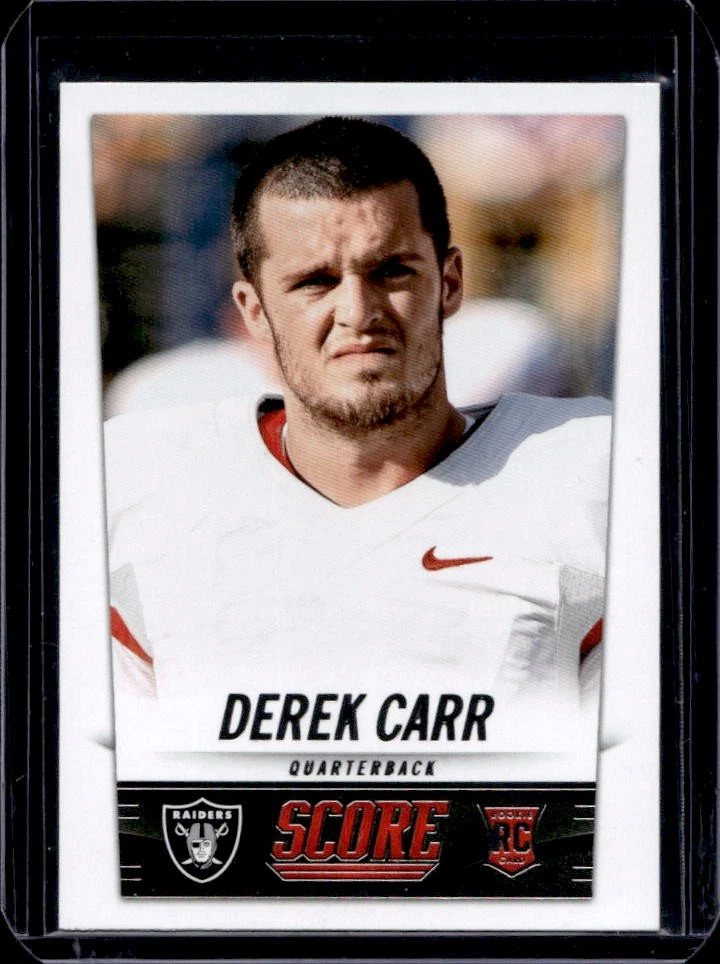 Derek Carr trading card
