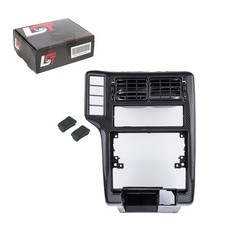 Rahmen Mittelkonsole Luftgitter Blinddeckel Carbon Grau für VW POLO 6N 1994-1999