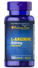 Puritan's Pride L-Arginine 500 mg - 100 Capsules