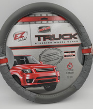 Custom Accessories Truck Tuff 39255P Gray Steering Wheel Cover 15"-16" Truck SUV
