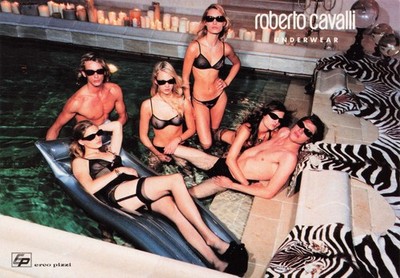 Roberto Cavalli Underwear Models Vintage Postcard