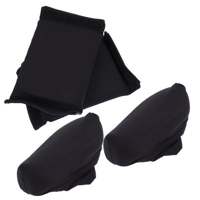 1 Set of Breathable Hand Grip Pads Underarm Covers for Comfort (Black)