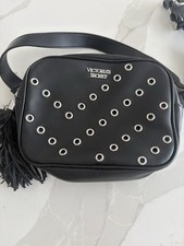 Victoria Secret Belt Bag Black Metallic
