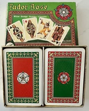 1980 Piatnik Playing Cards TUDOR ROSE Double Deck # 2137 ROYAL FAMILY, Complete