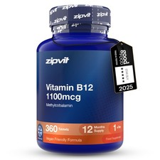 Vitamin B12 Tablets 1100mcg - High Strength- Vegan - 12 Months Supply