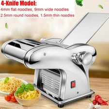 4-Knife Electric Noodles Pasta Maker Spaghetti Machine Dumpling Wrappers Roller