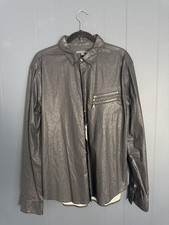 John Varvatos Waxed Overshirt XL NWT