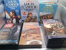 Louis L'Amour Max Brand Western Lot 31 Cassettes - Untested - 6 Books