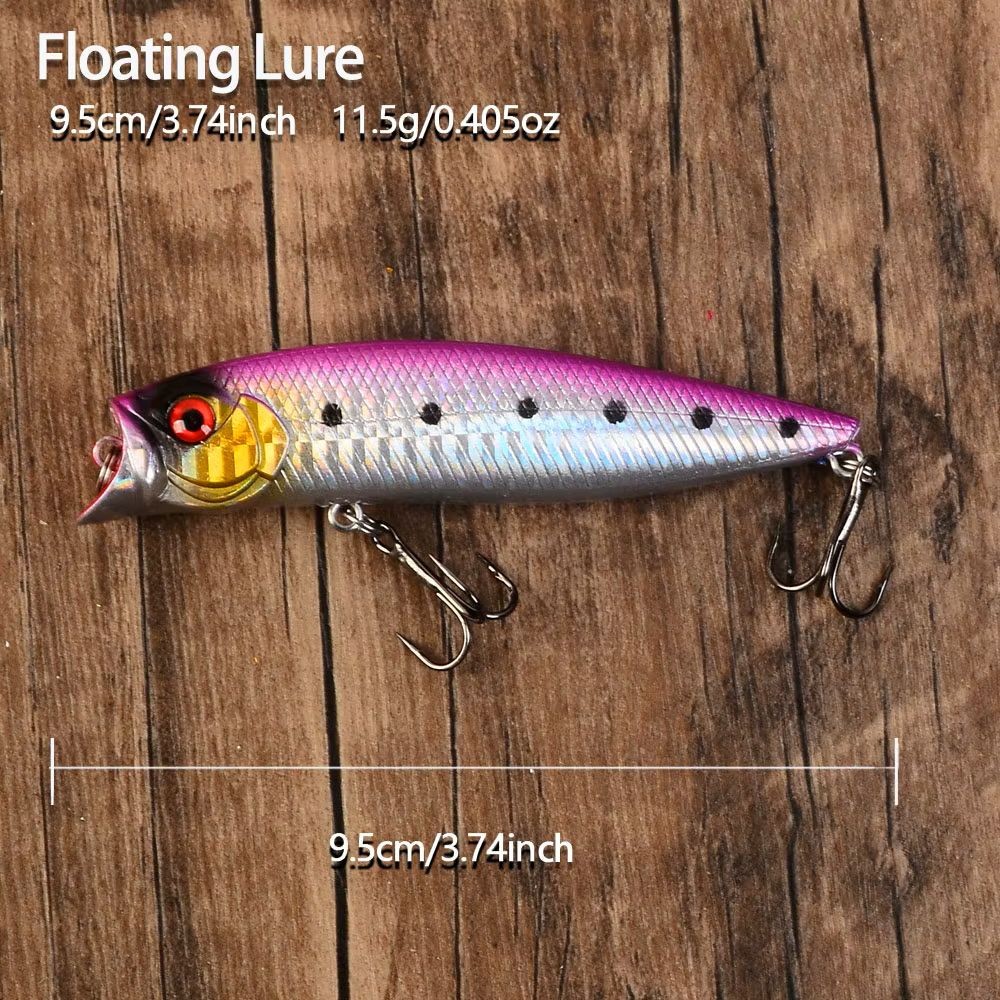 5pc Topwater Poppers For Bass Fishing Lures - Image 3
