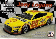 Salvinos JR Models PF2022JLC Joey Logano 2022 Championship Winner 1/24 kit