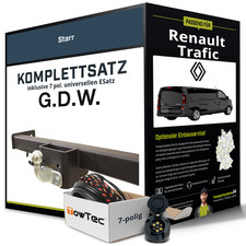 Für RENAULT Trafic III Typ FG Anhängerkupplung starr +eSatz 7pol uni 14- NEU