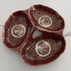 Vintage 1930’s Empire Ware Three Section Tray Candy Trinket Dish Goddess Flaws — photo 1