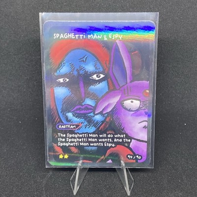 Pokedoodles 2 - Spaghetti Man & Espy  94/90-  Pokemon Deoxys & Espeon Fan Art