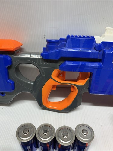 Nerf Hyperfire Blaster N-strike Elite Full Auto Gun W/Drum Magazine & Batteries! - Picture 4 of 9