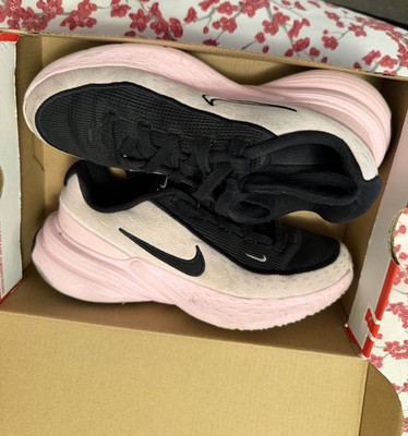 Nike Revolution Unisex Kids US 7 Black/Pink Athletic Sneakers Synthetic Lace