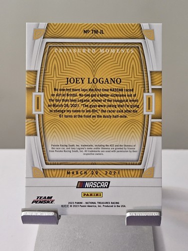 2023 Panini National Treasures 98/99 Joey Logano Treasured Moments Insert... - Picture 3 of 3
