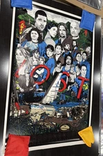 LOST  ABC TV S Promo Poster Art Print  RARE!  Signed By Dominic Monaghan