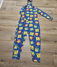 Vintage Looney Tunes Tweety Bird Pajamas Womens Size XL Blue Kmart Tag Zip