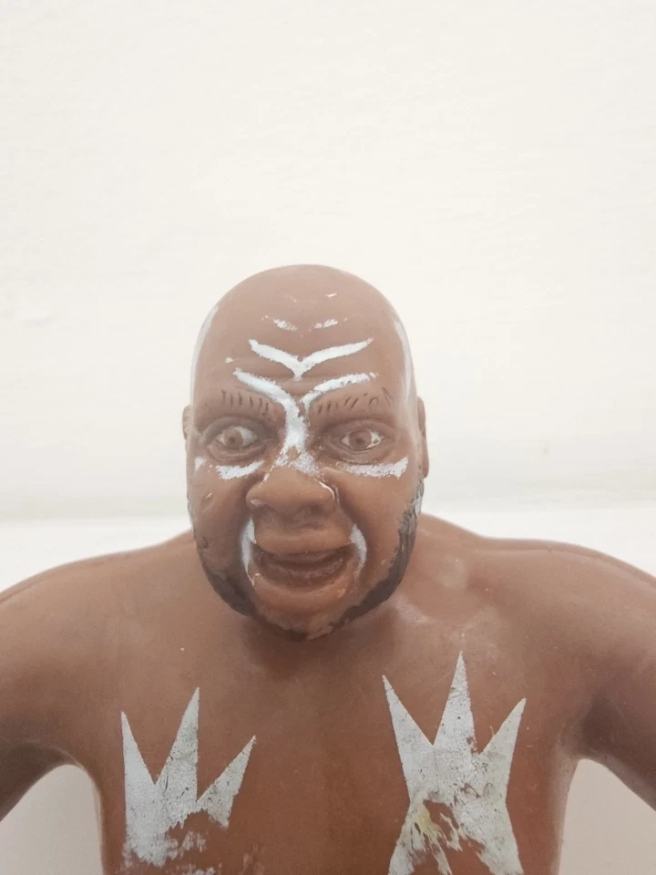 WWE Kamala WWF LJN Titan Sports 8"Wrestling Rubber Figure Toy 20cm Vintage 1987 - Image 4 of 4