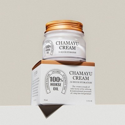 Lycoris Cham Mayu Cream 30ml Horse Oil Hydration