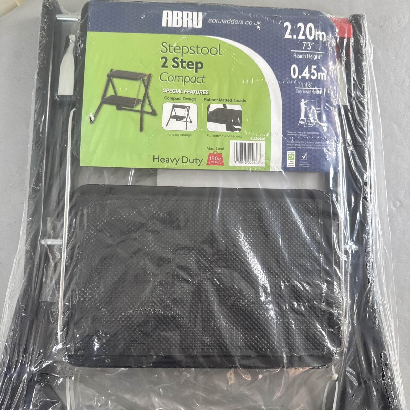 Abru Handy StepStool 2 Tread Step Ladder 2.20m