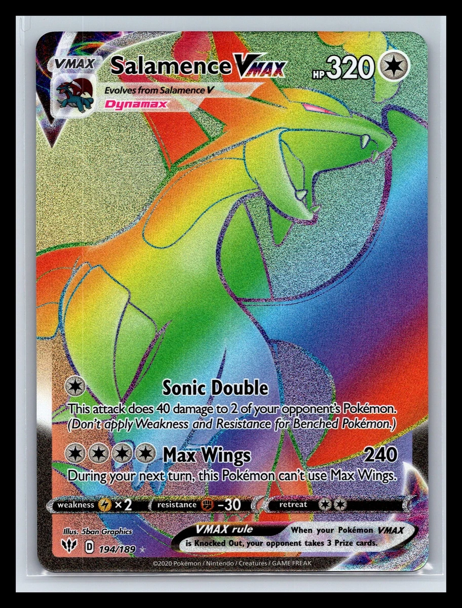 salamence vmax pokemon card value Salamence VMAX Pokémon TCG Cards for sale