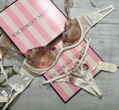 Victoria's Secret For Love and Lemons Siena Underwire Bra Thong