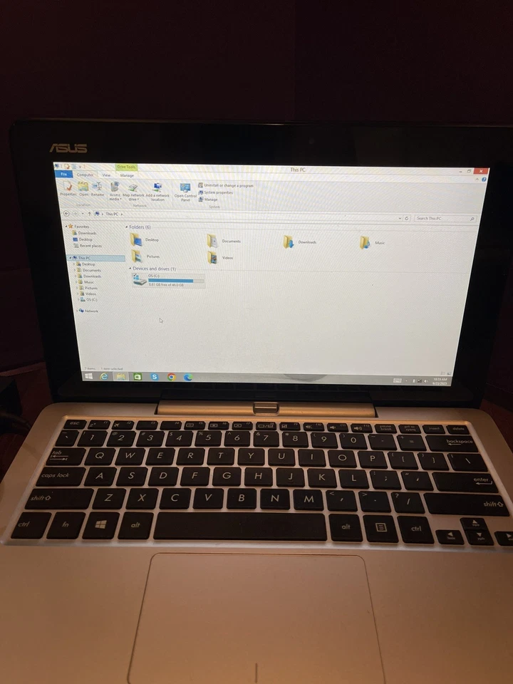 PORTATIL/TABLET/LIBRO TRANSFORMADOR ASUS/T200T/TÁCTIL/PANTALLA ¡Excelente Estado! - Imagen 2 de 4